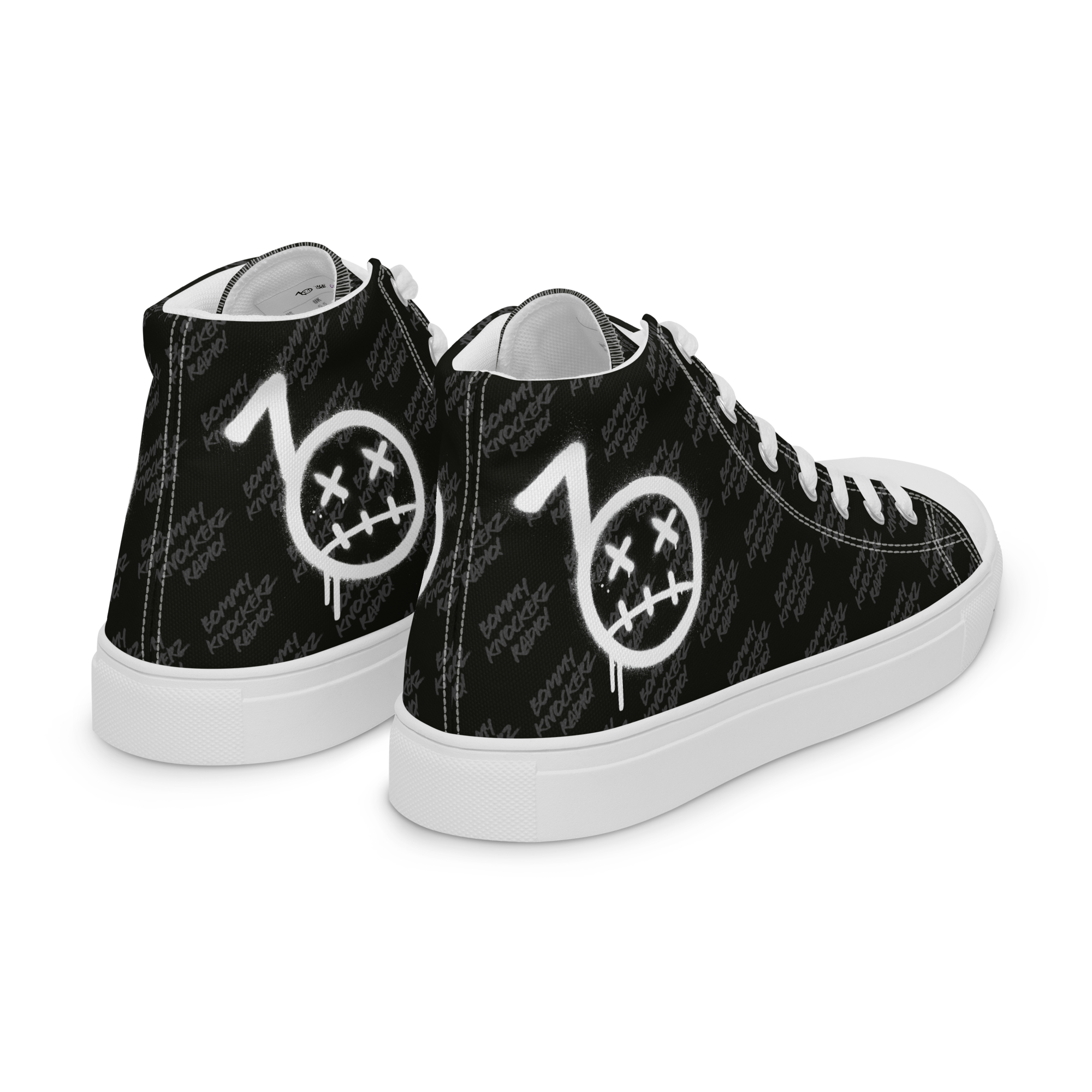 BommyKnockerz - Men’s - High Top Sneakers - (BLACK)